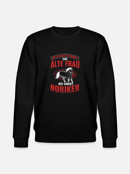 Noriker Pferd Pferde - Stanley/Stella Unisex Bio-Sweatshirt CHANGER  - Schwarz