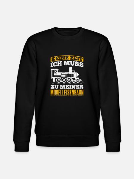 Modelleisenbahn Eisenbahn - Stanley/Stella Unisex Bio-Sweatshirt CHANGER  - Schwarz