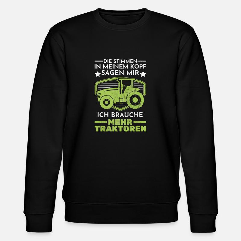 Traktor Landwirtschaft - Stanley/Stella Unisex Bio-Sweatshirt CHANGER  - Schwarz