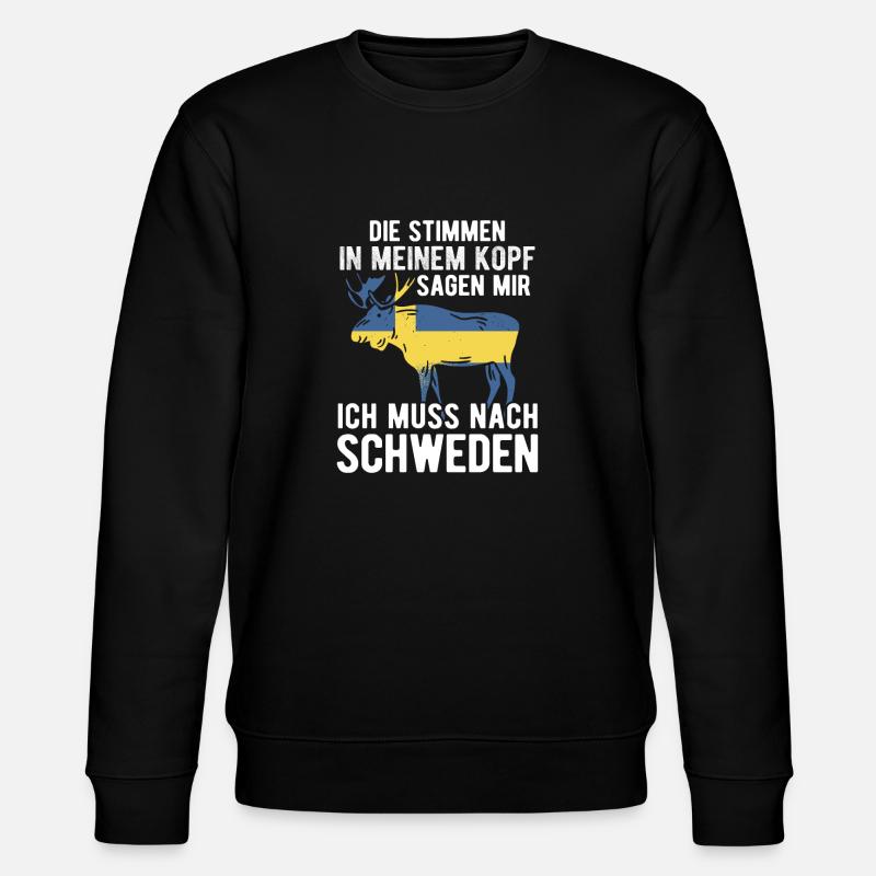 Schweden Skandinavien - Stanley/Stella Unisex Bio-Sweatshirt CHANGER - Schwarz