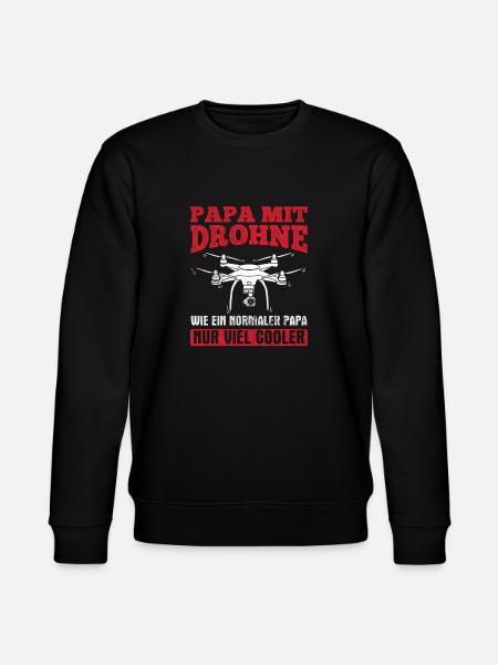 Drohne Geschenk - Stanley/Stella Unisex Bio-Sweatshirt CHANGER  - Schwarz