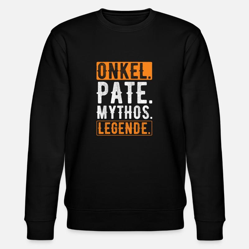 Godfather Gift - Stanley/Stella CHANGER Unisex Organic Sweatshirt - black