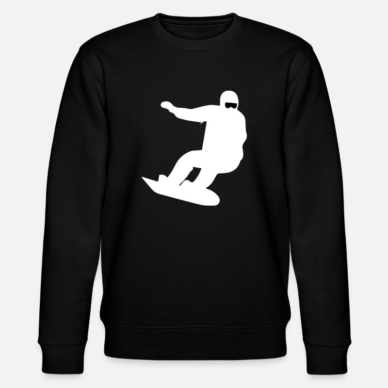 Snowboard Snowboarder - Stanley/Stella CHANGER Unisex Organic Sweatshirt - black
