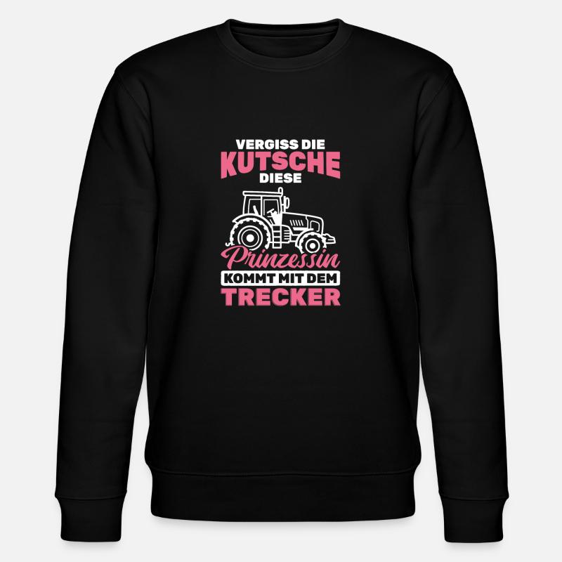 Traktor Bauer - Stanley/Stella Unisex Bio-Sweatshirt CHANGER  - Schwarz