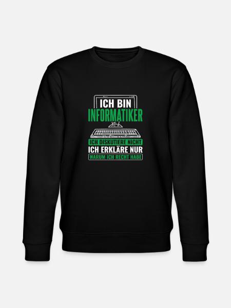 Informatik Informatiker Programmierer - Stanley/Stella Unisex Bio-Sweatshirt CHANGER - Schwarz