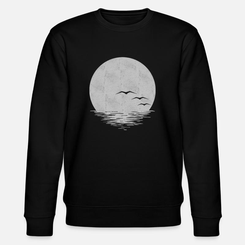 Mond - Stanley/Stella Unisex Bio-Sweatshirt CHANGER  - Schwarz