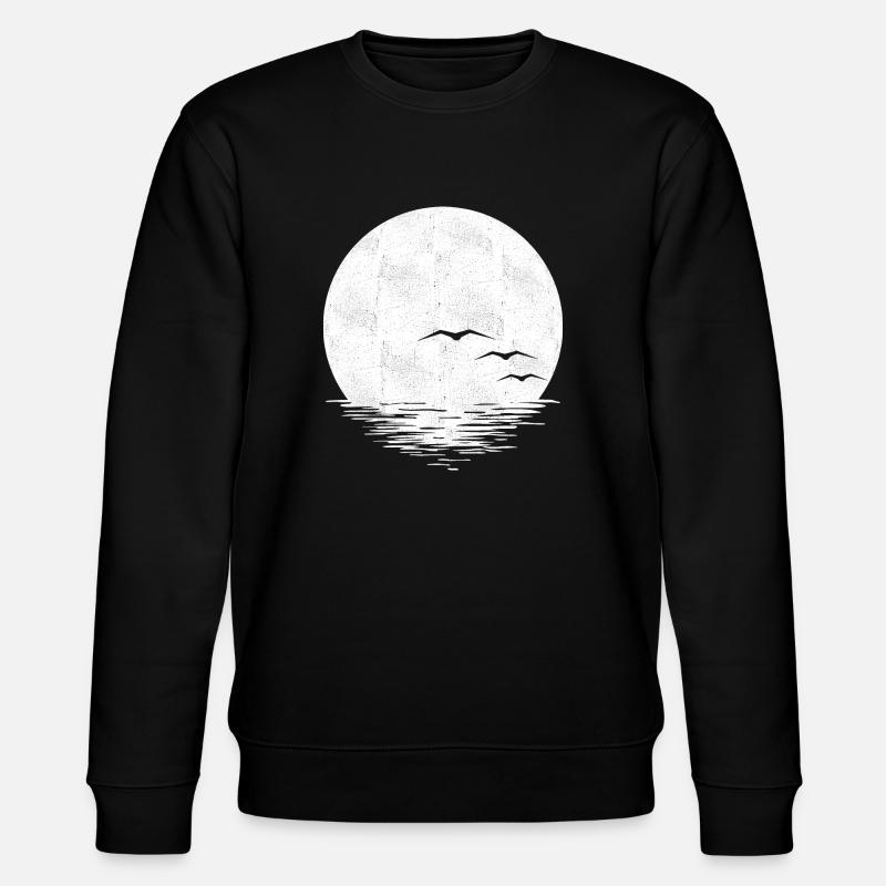 Sonnenuntergang - Stanley/Stella Unisex Bio-Sweatshirt CHANGER  - Schwarz