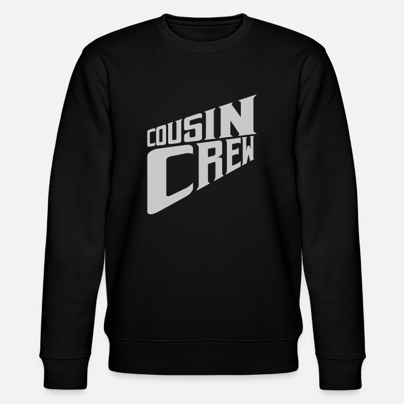 Logo Cousin Crew Team - Stanley/Stella CHANGER Unisex Organic Sweatshirt - black