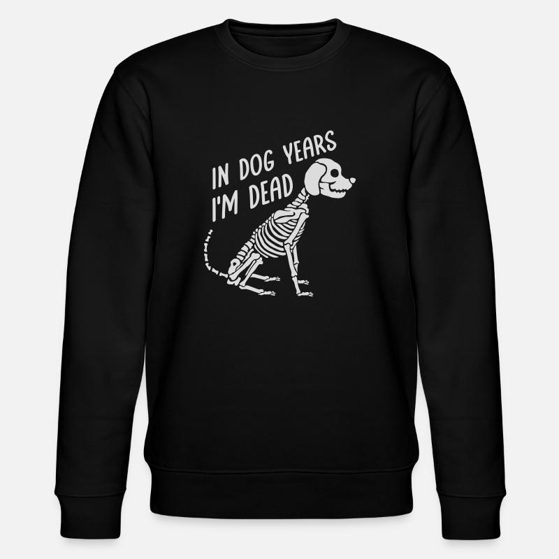 in dog years Dead - Stanley/Stella CHANGER Unisex Organic Sweatshirt - black