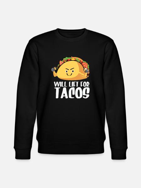 I like tacos - Stanley/Stella CHANGER Unisex Organic Sweatshirt - black