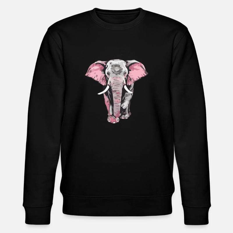 Hako l éléphant - Sweat bio CHANGER Stanley/Stella Unisexe - noir