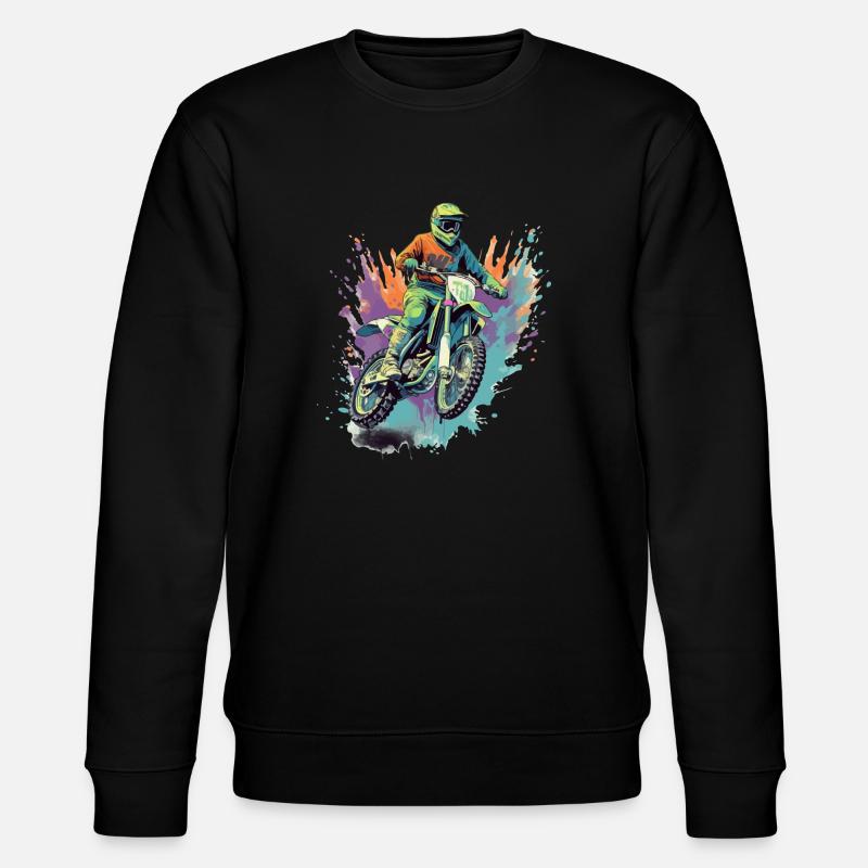 Moto cross Fabio - Sweat bio CHANGER Stanley/Stella Unisexe - noir