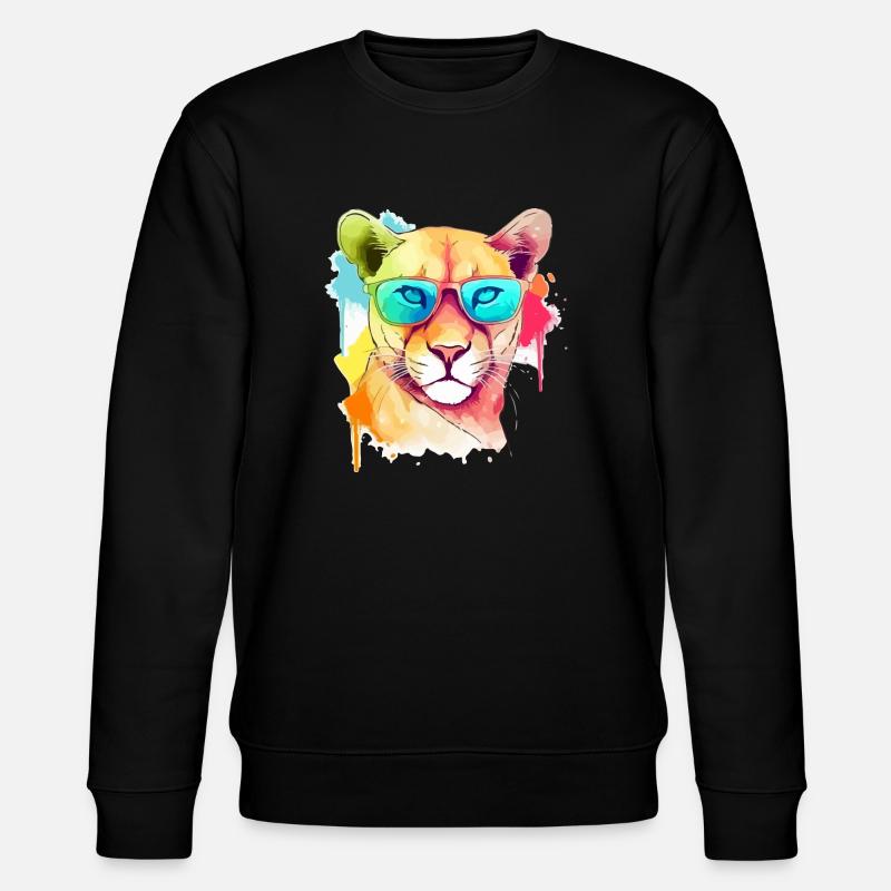 Rak le cougar - Sweat bio CHANGER Stanley/Stella Unisexe - noir