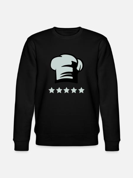 Chef's hat 5 star chef - Stanley/Stella CHANGER Unisex Organic Sweatshirt - black