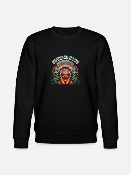 Feliz Navidad - Merry Christmas - Stanley/Stella CHANGER Unisex Organic Sweatshirt - black