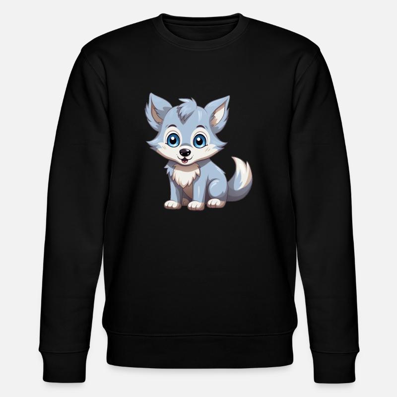 Louveteau mignon - Sweat bio CHANGER Stanley/Stella Unisexe - noir