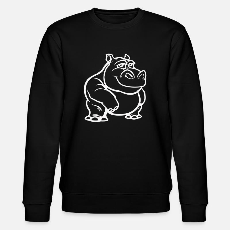 hippopotame - Sweat bio CHANGER Stanley/Stella Unisexe - noir