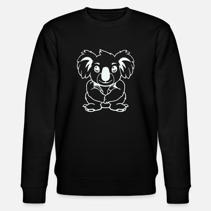 Koala Bear Comic - Stanley/Stella CHANGER Unisex Organic Sweatshirt - black