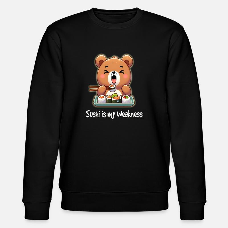 Sushi is my weakness - Stanley/Stella CHANGER Unisex Organic Sweatshirt - black