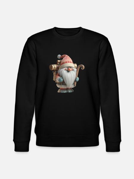 Christmas Troll 3 - Stanley/Stella CHANGER Unisex Organic Sweatshirt - black