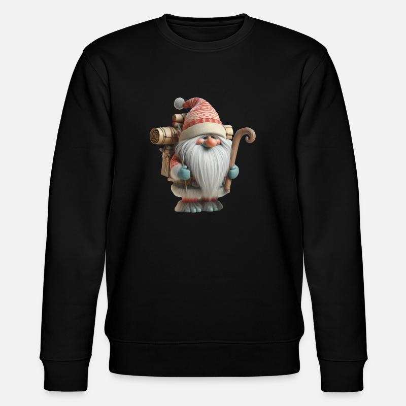 Christmas Troll 3 - Stanley/Stella CHANGER Unisex Organic Sweatshirt - black