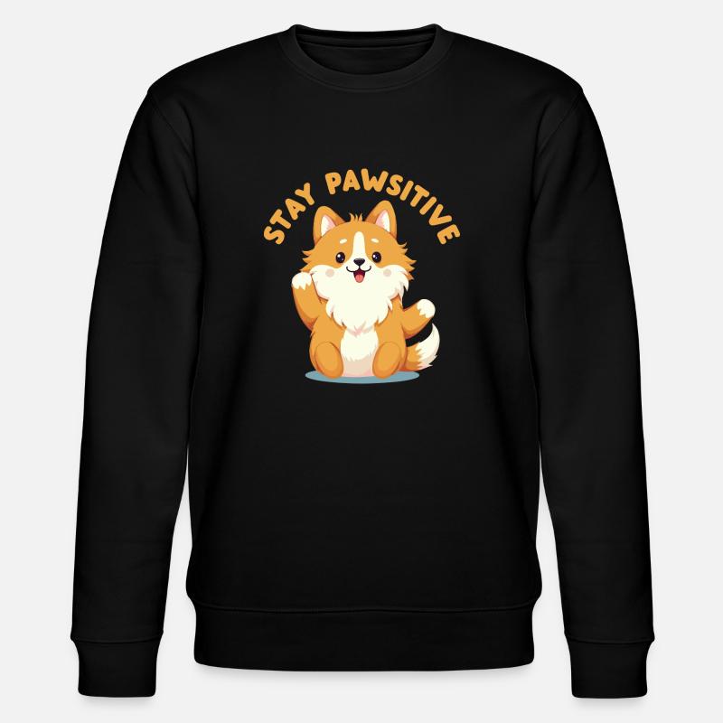 Stay Pawsitive - Stanley/Stella CHANGER Unisex Organic Sweatshirt - black