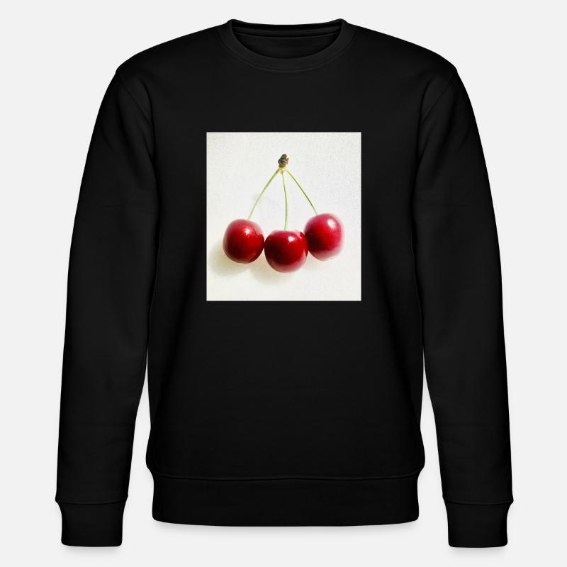 Kirsche - Stanley/Stella Unisex Bio-Sweatshirt CHANGER  - Schwarz