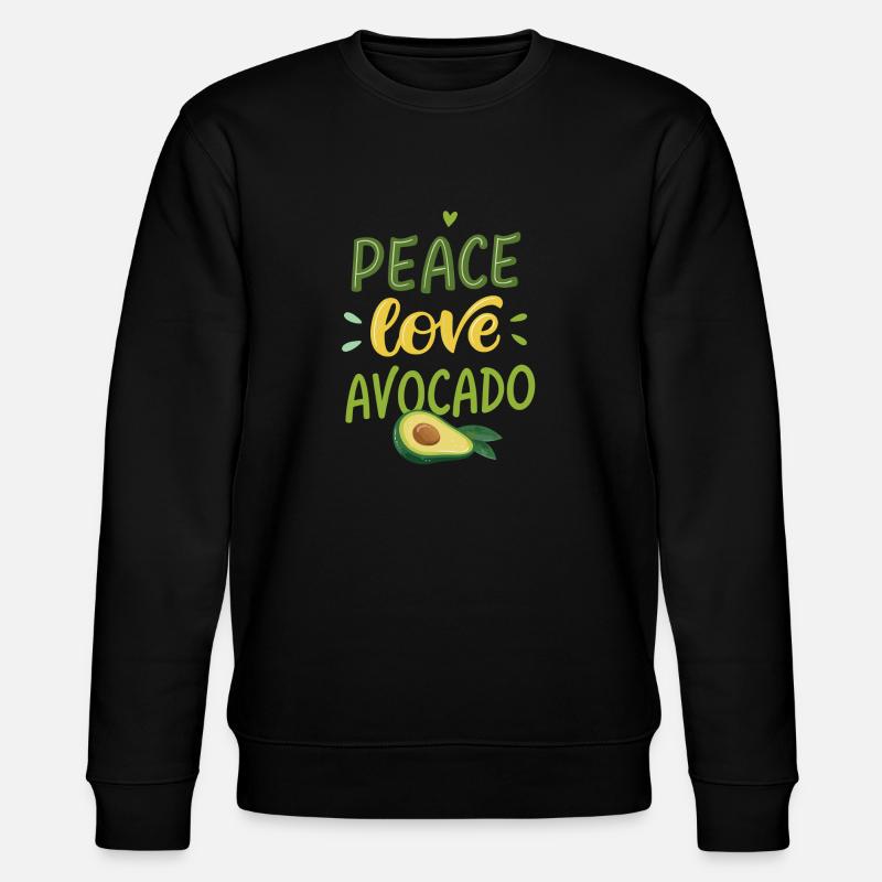 Paix amour avocat - Sweat bio CHANGER Stanley/Stella Unisexe - noir