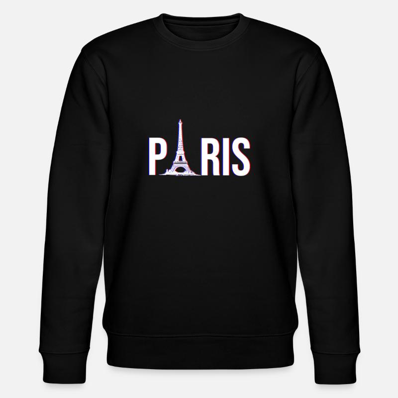 Paris Eiffelturm - Stanley/Stella Unisex Bio-Sweatshirt CHANGER  - Schwarz