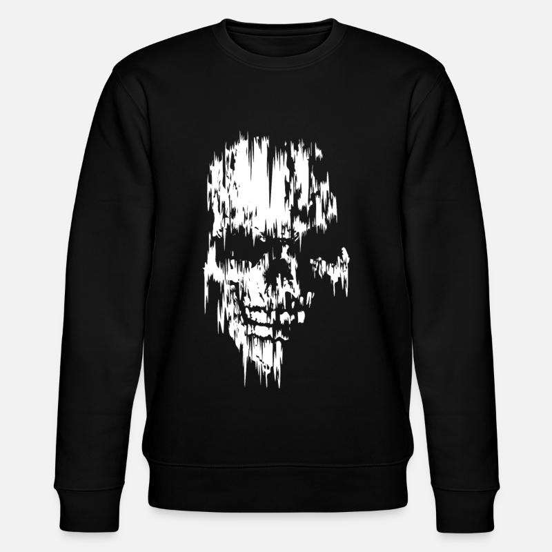 Skull Hardstyle - Stanley/Stella CHANGER Unisex Organic Sweatshirt - black