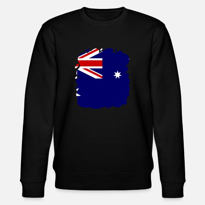 Drapeau australien sous drapeau australien - Sweat bio CHANGER Stanley/Stella Unisexe - noir
