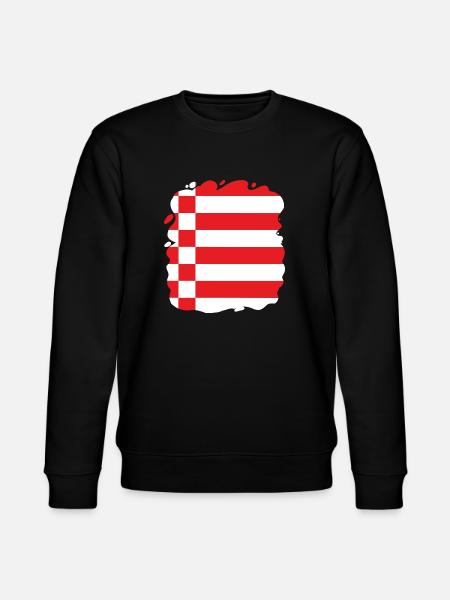 Bremen Flag Bremen Flag - Stanley/Stella CHANGER Unisex Organic Sweatshirt - black