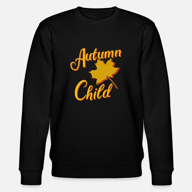 Enfant d'automne, saison d'automne - Sweat bio CHANGER Stanley/Stella Unisexe - noir