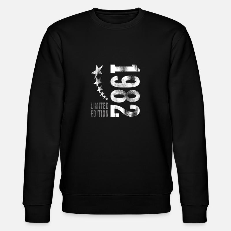 1982 born - Stanley/Stella CHANGER Unisex Organic Sweatshirt - black