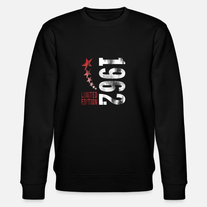 1962 born - Stanley/Stella CHANGER Unisex Organic Sweatshirt - black
