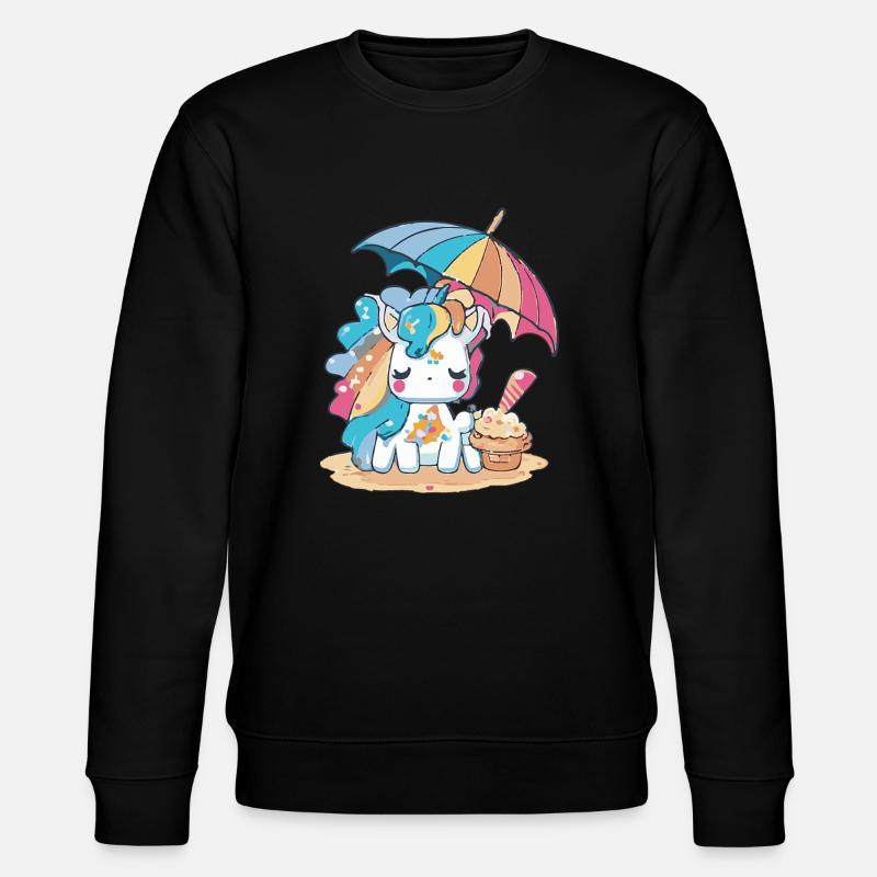 Ice cream fun - refreshingly different - Stanley/Stella CHANGER Unisex Organic Sweatshirt - black