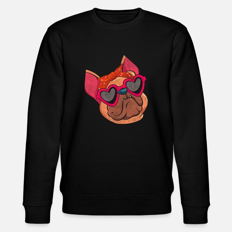 Bulldog français - Sweat bio CHANGER Stanley/Stella Unisexe - noir