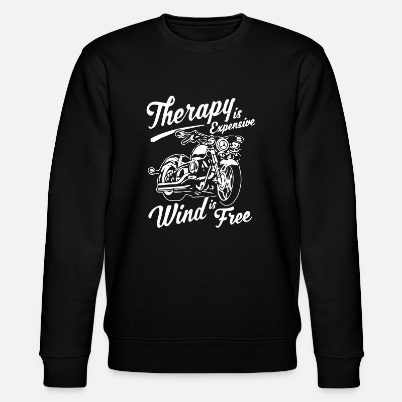 Funny Biker Motorcycle Rider - Stanley/Stella Unisex Bio-Sweatshirt CHANGER  - Schwarz