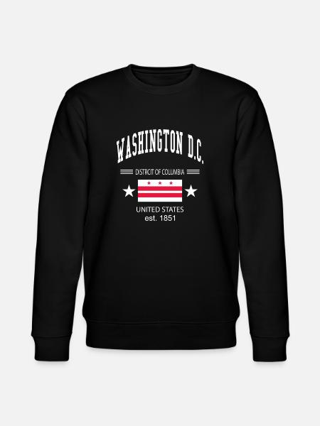 Washington DC - Stanley/Stella CHANGER Unisex Organic Sweatshirt - black