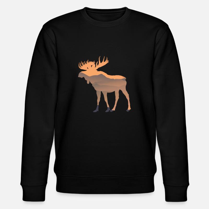 elk - Stanley/Stella CHANGER Unisex Organic Sweatshirt - black