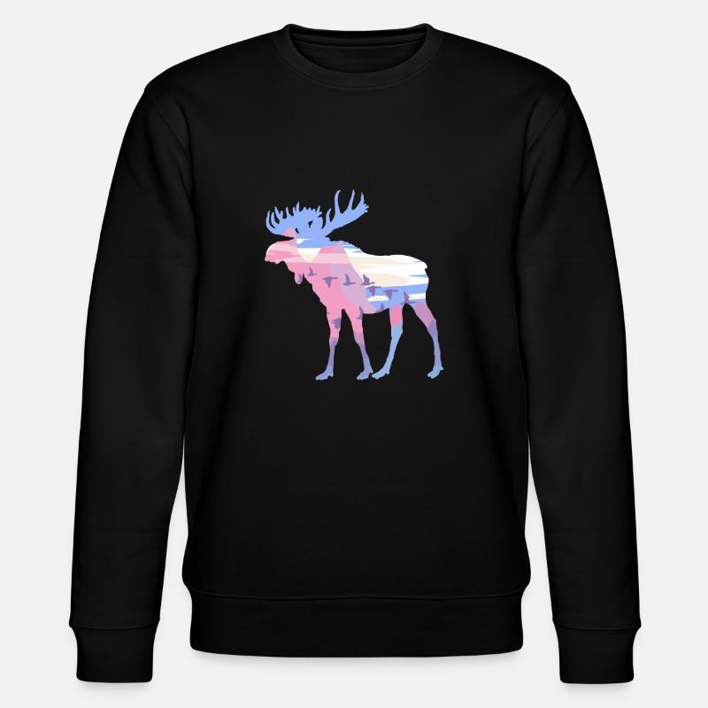 elk - Stanley/Stella CHANGER Unisex Organic Sweatshirt - black