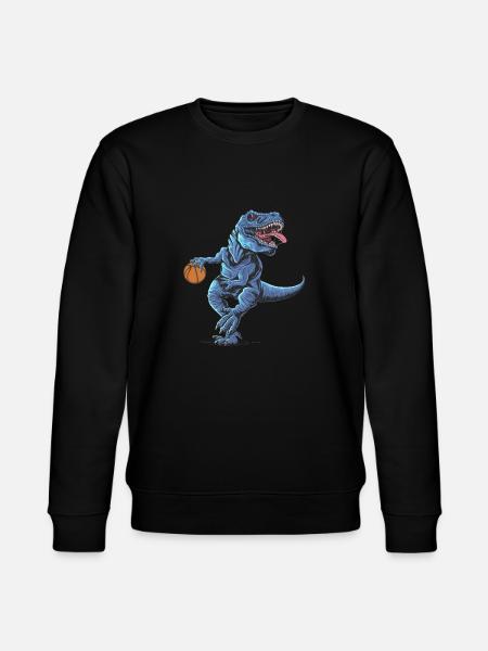 Basketball t-rex - Stanley/Stella CHANGER Unisex Organic Sweatshirt - black