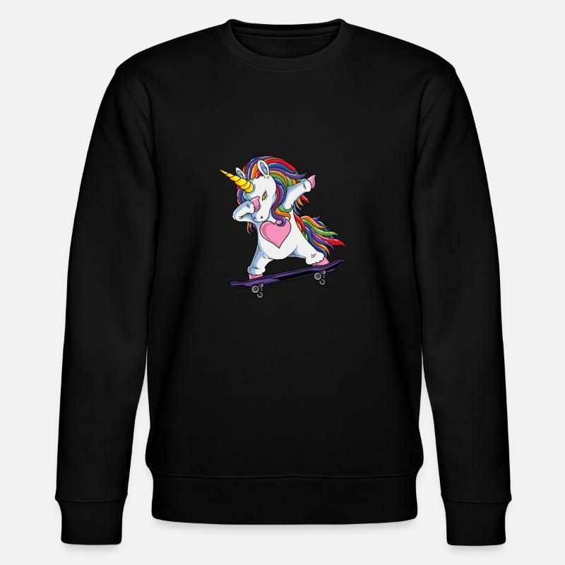 Skateboarderin - Stanley/Stella Unisex Bio-Sweatshirt CHANGER  - Schwarz
