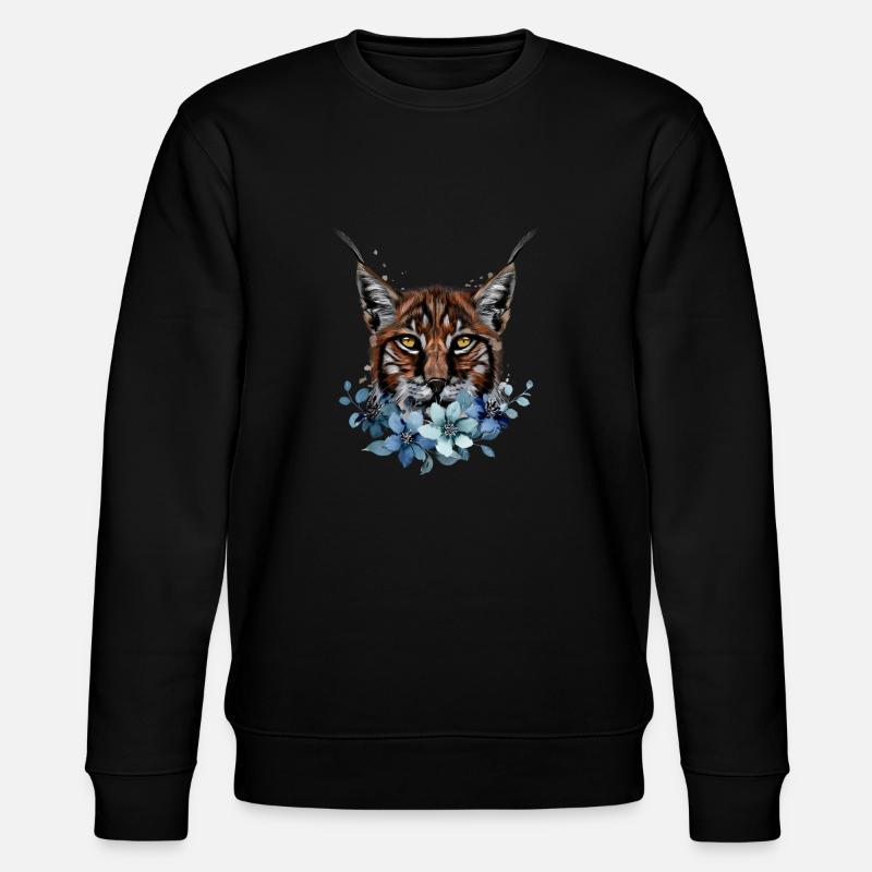 Luchs - Stanley/Stella Unisex Bio-Sweatshirt CHANGER  - Schwarz