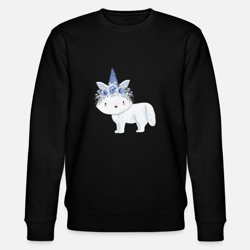 Renard arctique mignon - Sweat bio CHANGER Stanley/Stella Unisexe - noir
