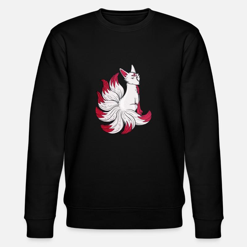 Kitsune - Stanley/Stella Unisex Bio-Sweatshirt CHANGER  - Schwarz