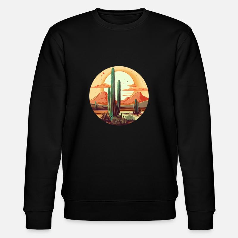 Cactus - Stanley/Stella CHANGER Unisex Organic Sweatshirt - black