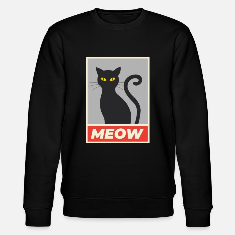Chat miaou simple - Sweat bio CHANGER Stanley/Stella Unisexe - noir