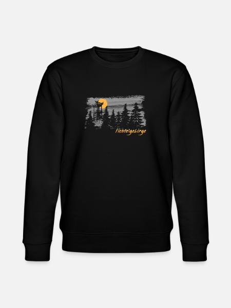 Fichtelgebirge Schneeberg Backöfele Pinselstrich - Stanley/Stella Unisex Bio-Sweatshirt CHANGER  - Schwarz