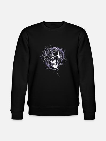 Thunder Halloween Skull - Stanley/Stella CHANGER Unisex Organic Sweatshirt - black